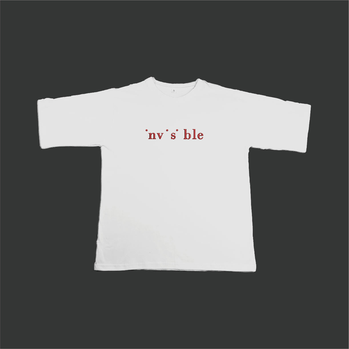 Invisible Embroidered Oversize T-Shirt