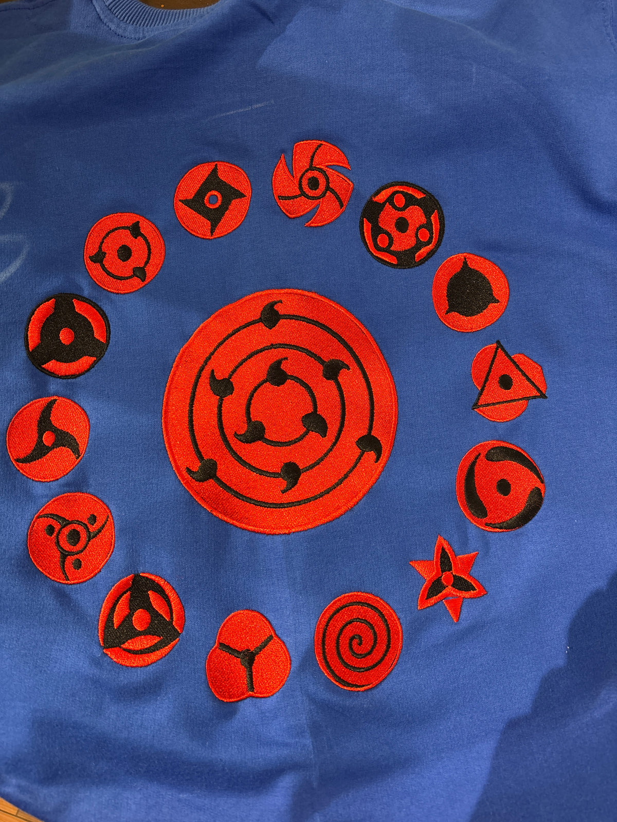 The Uchiha sharingan embroidery