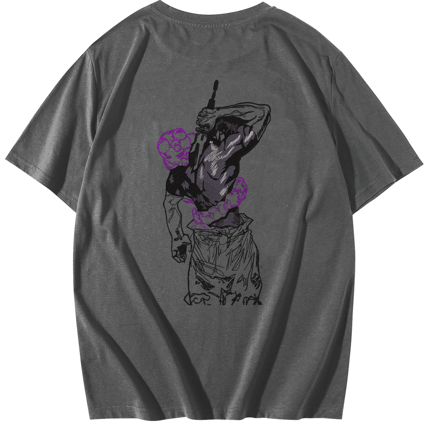 The One Who Left It all Behind Embroidered Oversize T-Shirt