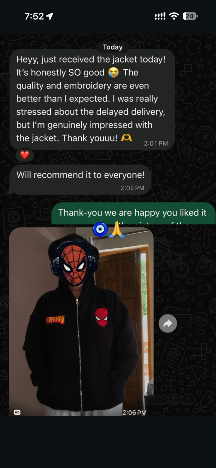 Customer photo