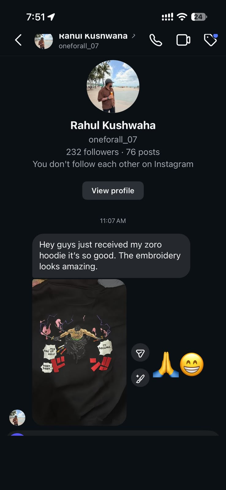 Customer photo