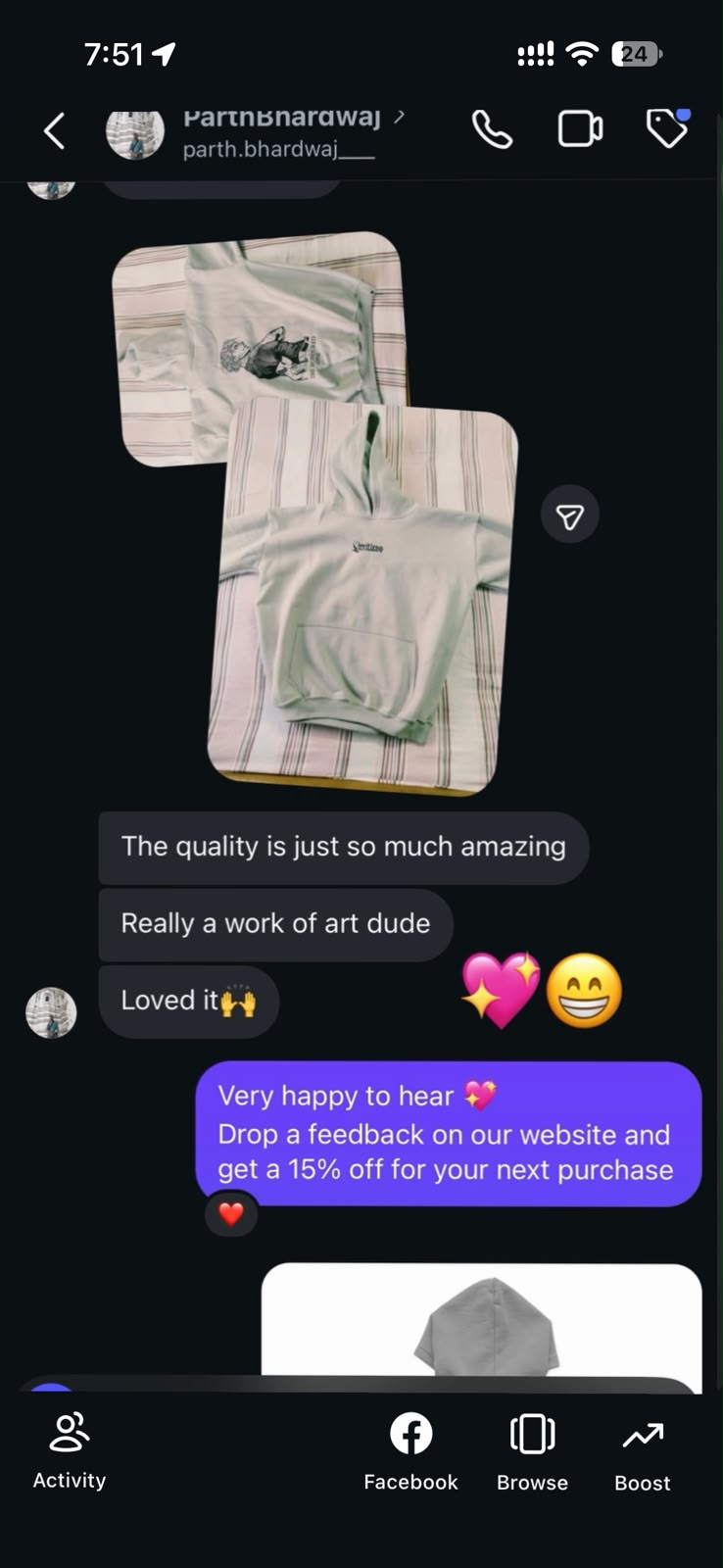 Customer photo
