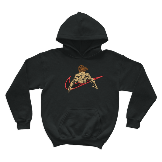 Baki the Grappler X hanma yujiro Embroidered Oversize Hoodie