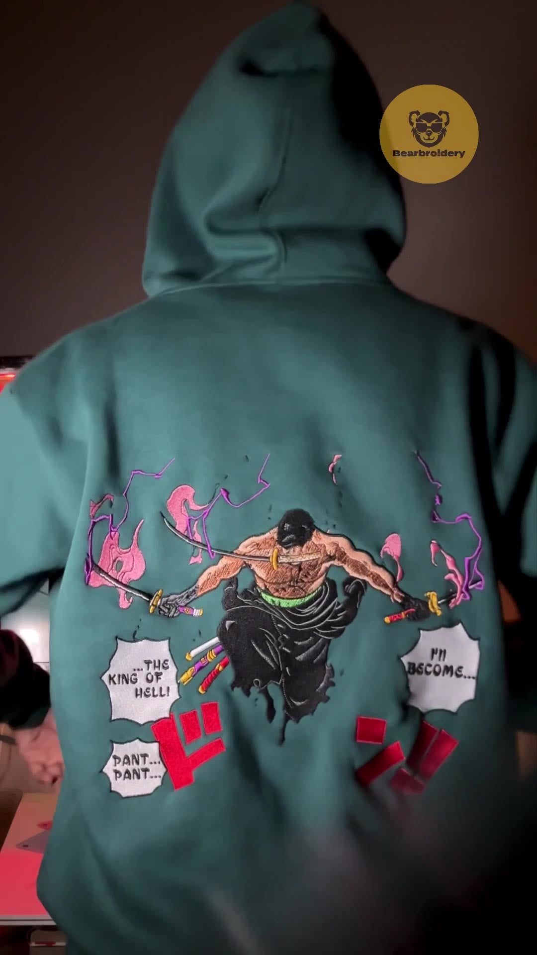 Back embroidery