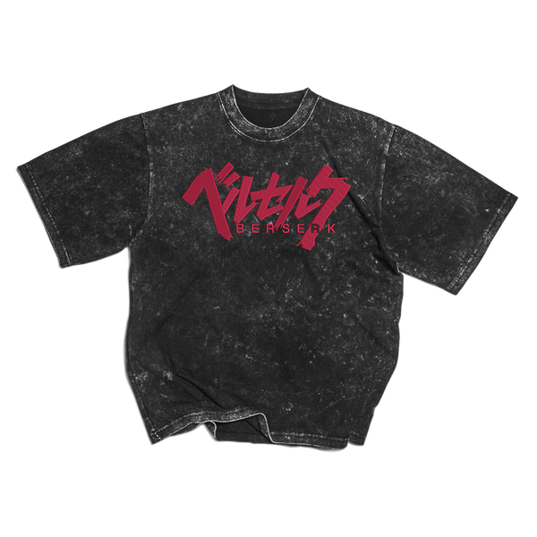 Guts Berserk Washed Embroidered Oversize T-Shirt