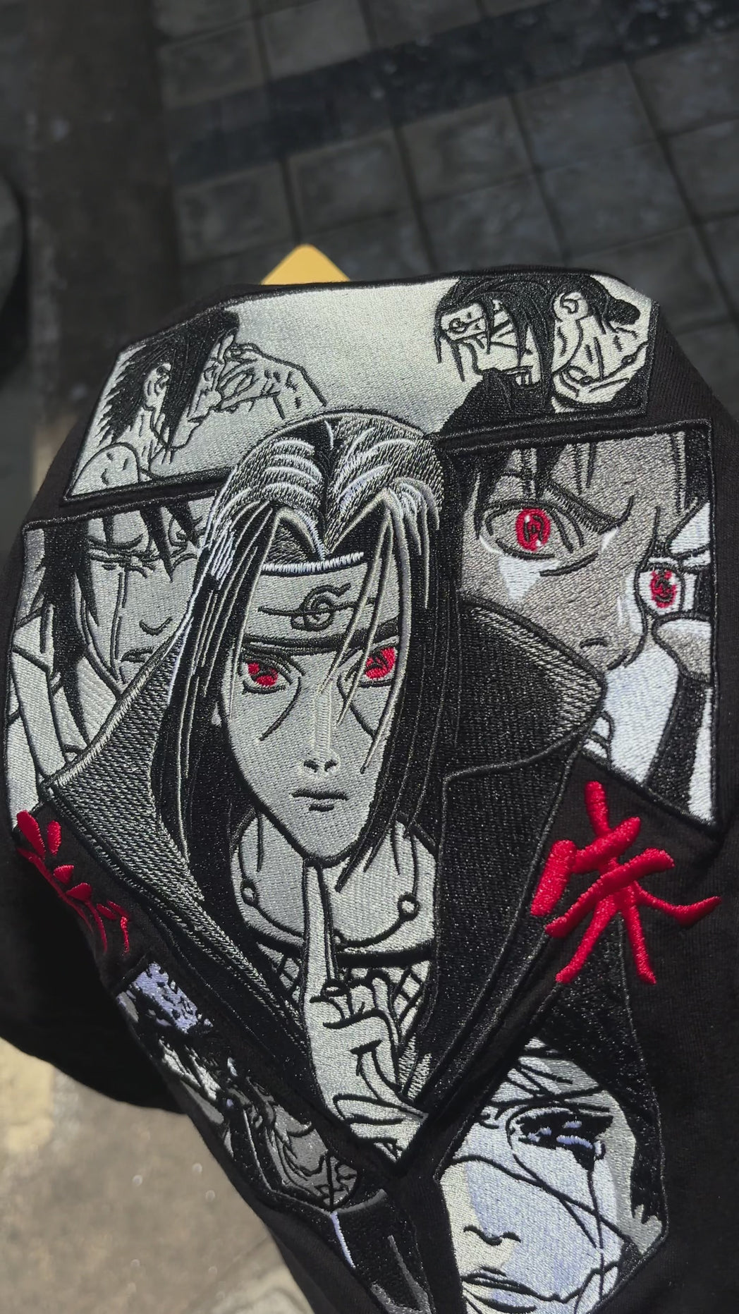 Blood Brother embroidery close-up