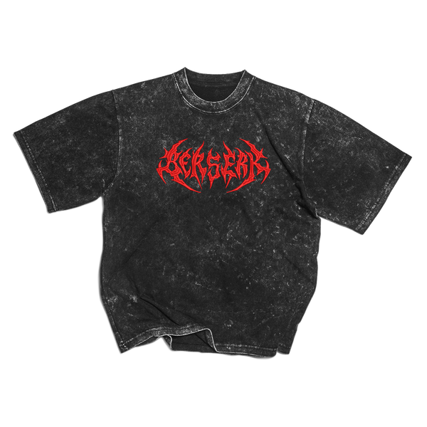 Berserk Washed Embroidered Oversize T-Shirt
