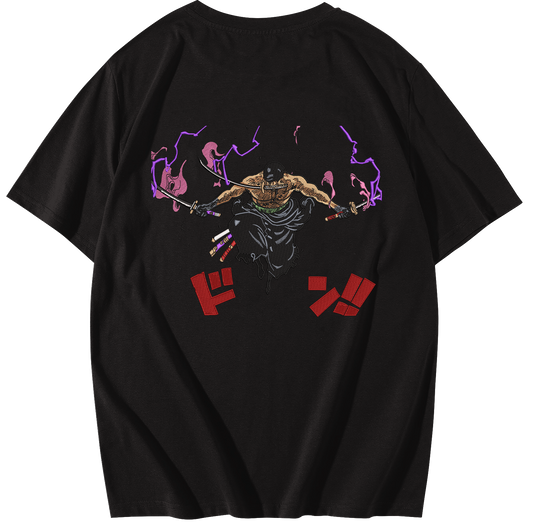 Zoro King of Hell Embroidered T-Shirt