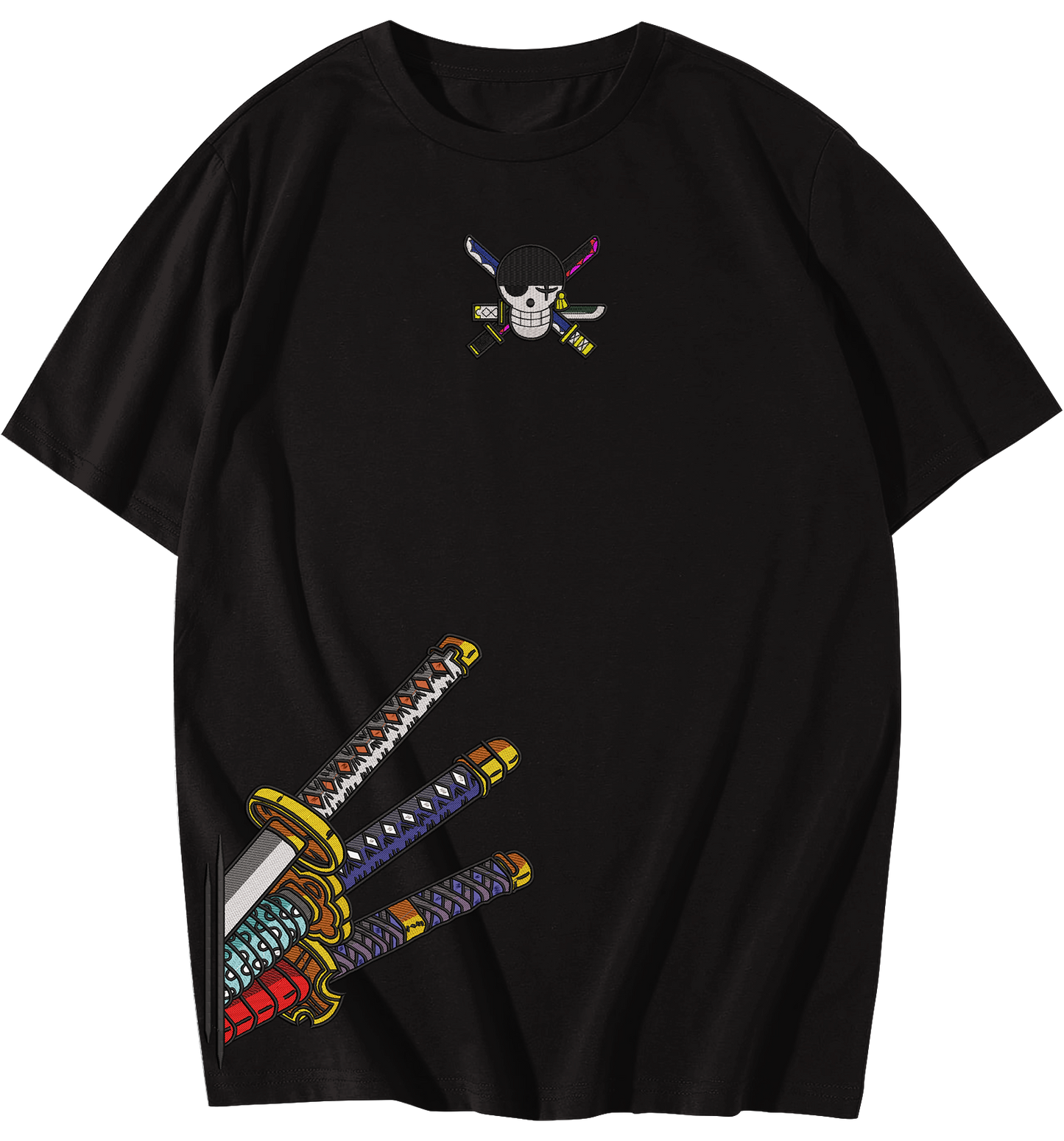 Zoro Katana Embroidered T-Shirt